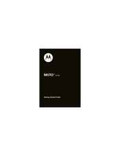 Motorola Moto ZN 300 Getting Started Manual