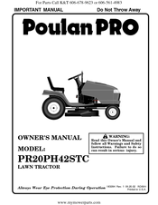Poulan Pro PR20PH42STC Owner's Manual