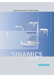 Siemens SINAMICS CU240S PN-F Operating Instructions Manual