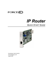 Force 10 002-0118-0210 Quick Start Manual