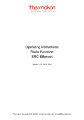 Thermokon Radio Receiver SRC-Ethernet Operating Instructions Manual