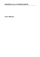 MAXDATA PLATINUM 2200 IR User Manual