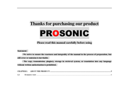 Prosonic DVR User Manual