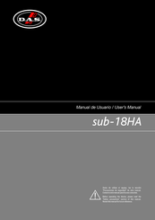 D.A.S. sub-18HA User Manual
