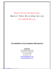 EagleVision ERS-USB-DVR Operation Manual