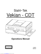 Stahl-Tek Vekian-CDT Operation Manual