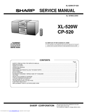 Sharp XL-520W Service Manual