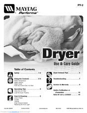 Maytag Performa PY-3 Use & Care Manual