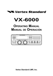 Vertex VX-6000 Operating Manual
