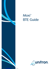 Unitron Moxi BTE Manual