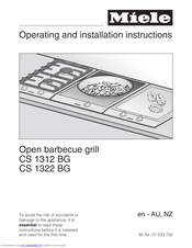 Miele CS 1312 BG Operating And Installation Instructions