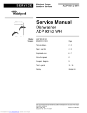 Whirlpool ADP 931/2 WH Service Manual