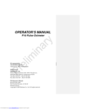 Mediana P10 Operator's Manual