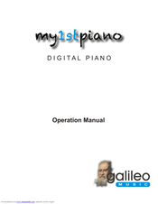 Galileo my1stpiano Operation Manual