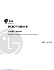 LG MS-2342DP Owner's Manual