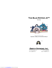 Omega Diamond The Blue Ripper Jr Instruction Manual