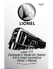 Lionel 777 Owner's Manual