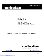turbofan E32D5 Installation And Operation Manual