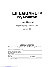 Cochran Lifeguard 04-150i User Manual