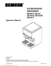 Remcor DB150-B Operator's Manual