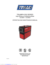 Triad TRIUMPH SS2 SERIES Operating And Maintenance Manual