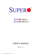 Supero X8DTU-F User Manual