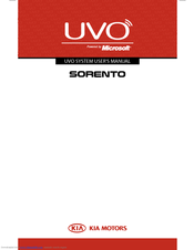 Kia UVO SYSTEM Sorento User Manual