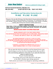 Seton W-130E Installation Manual