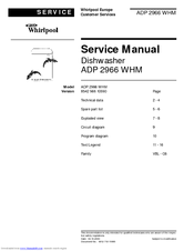 Whirlpool ADP 2966 WHM Service Manual