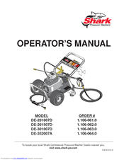 Shark Pressure Washers DE-352007A Operator's Manual