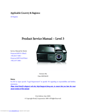 BENQ MP515 PRODUCT SERVICE MANUAL Pdf Download | ManualsLib