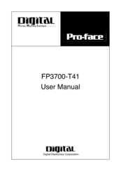 Digital Electronics Corporation Pro-Face FP3700-T41 User Manual