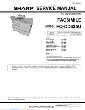 Sharp FO-DC635U Service Manual