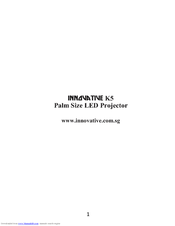 Innovative K5 Instruction Manual