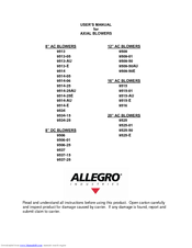Allegro 9509-50E User Manual