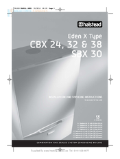 Halstead Eden CBX 24 Installation & Servicing Instructions Manual