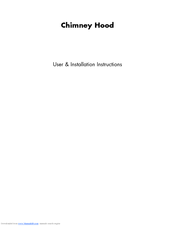 New World 70 Chim Hood User & Installation Instructions Manual