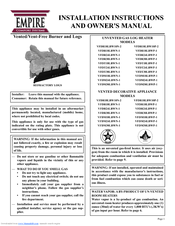 Empire VFDR18LBWN-2 Installation And Owner's Manual
