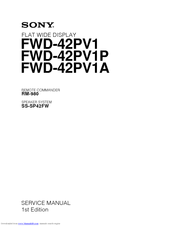 Sony PlasmaPro FWD-42PV1 Service Manual