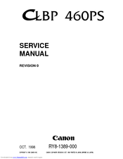 Canon CLBP-460PS Service Manual