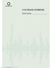 Marten Coltrane Supreme Owner's Manual