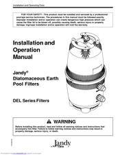 Jandy DEL Series Installation And Operation Manual