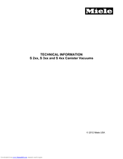 Miele S 247i Technical Manual