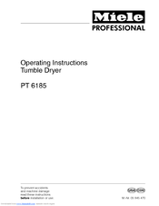 Miele PT 6185 Operating Instructions Manual