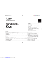 Mitsubishi Electric Mr.SLIM MS24WN Operating Instructions Manual