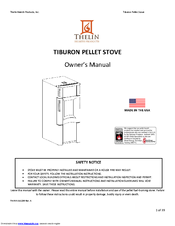 Thelin TIBURON PELLET STOVE Owner's Manual