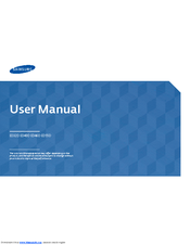 Samsung ED46D User Manual