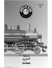 Lionel Conventional 2-6-0 Mogul Steam Locomotive Owner's Manual