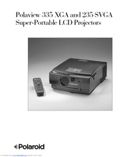 Polaroid Polaview 335 XGA Manual