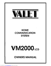 Valet VM2000 LCD Owner's Manual